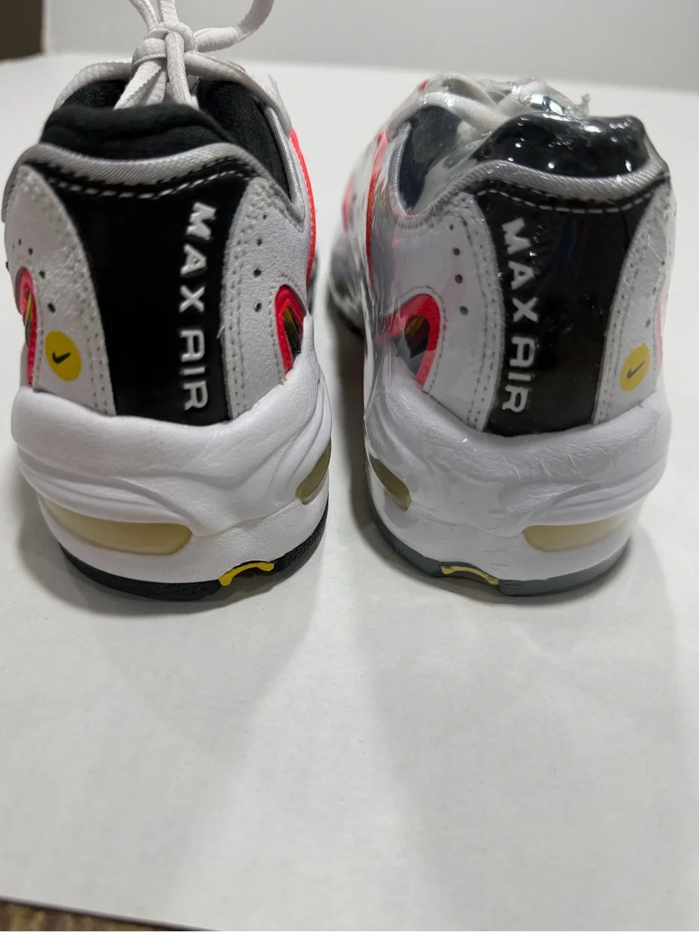 Nike White Black Neon Pink Accent Athletic Sneakers